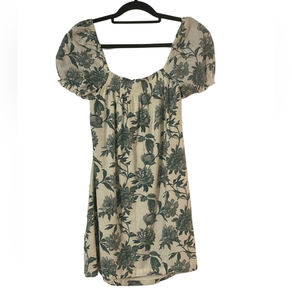 Abercrombie & Fitch Green Floral Midi Dress